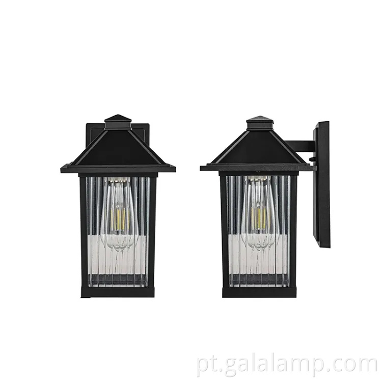 Equipamentos de parede externa retro elegantes para espaços modernos